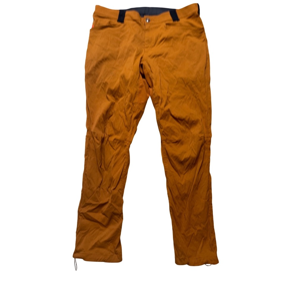 The North Face Orange Cargo Pants Zip Fly Adjustable Hem Mens 34x29